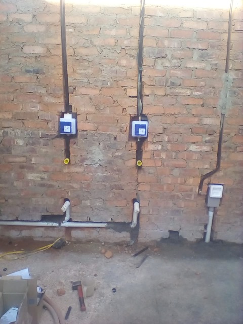 First fix plumbing installation at fuel station in Potchefstroom