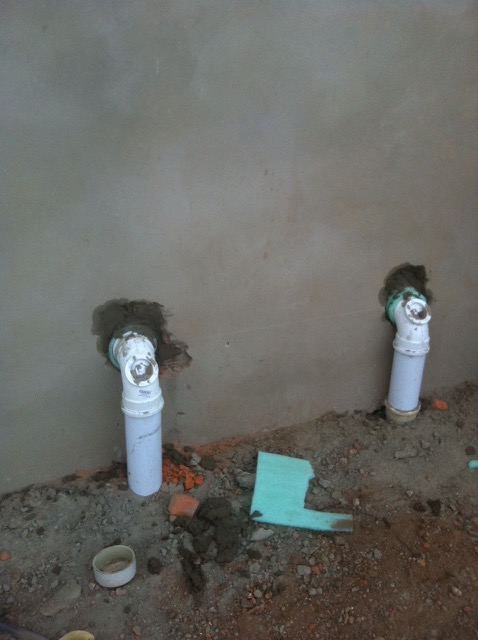 First fix plumbing installation at fuel station in Potchefstroom