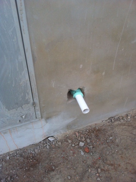 First fix plumbing installation at fuel station in Potchefstroom
