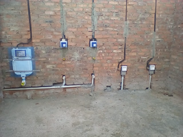 First fix plumbing installation at fuel station in Potchefstroom
