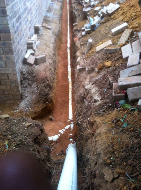 Plumbing works at Tonetti Street, Faerie Glen
